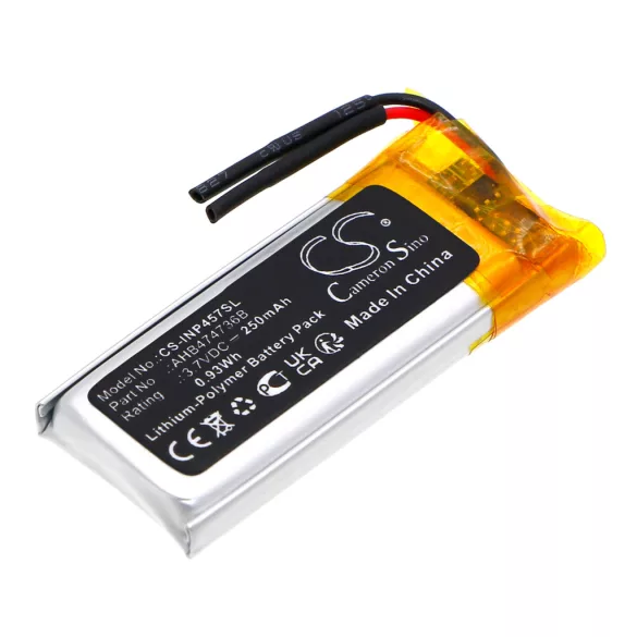 Utángyártott Ingenico Fizetési terminál Li-Polymer akkumulátor 3.7V 250mAh AHB474736B - CameronSino