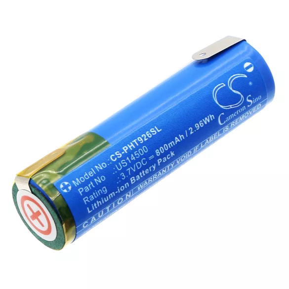 Utángyártott Philips Borotva Li-ion akkumulátor 3.7V 800mAh US14500 - CameronSino