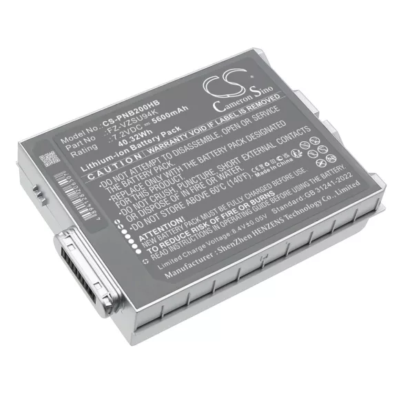 Utángyártott Panasonic laptop Li-ion akkumulátor 7.2V 5600mAh FZ-VZSU94K, FZ-VZSU95K - CameronSino