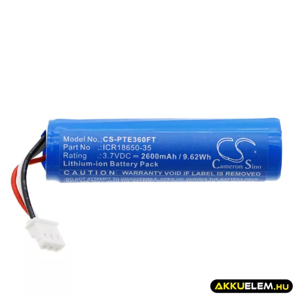 Utángyártott Petzl Zseblámpa Li-ion akkumulátor 3.7V 2600mAh ICR18650-35 - CameronSino