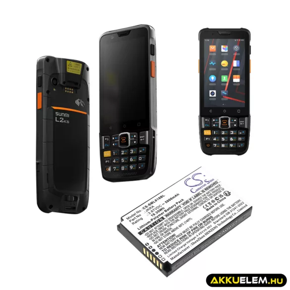 Utángyártott Geenk Fizetési terminál Li-Polymer akkumulátor 3.87V 5000mAh - CameronSino