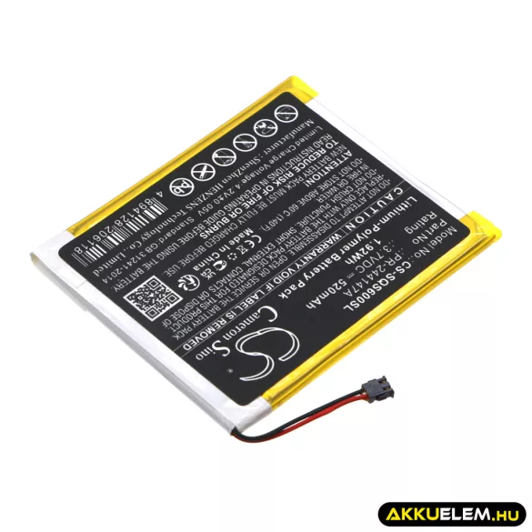 Utángyártott Square Fizetési terminál Li-Polymer akkumulátor 3.7V 520mAh PR-244147A - CameronSino