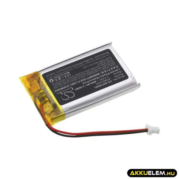 Utángyártott Sena Vezeték nélküli fejhallgató Li-Polymer akkumulátor 3.7V 800mAh AHB802540 - CameronSino