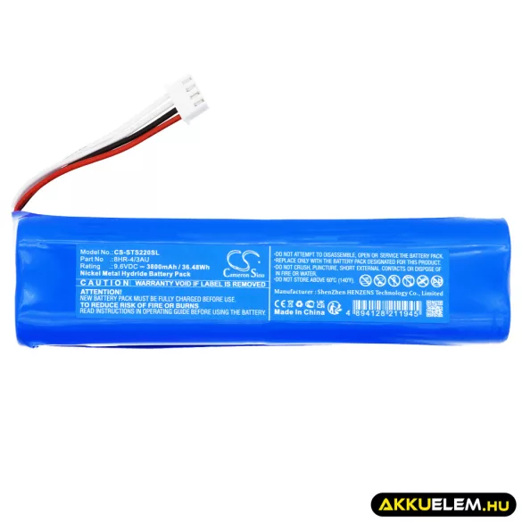 Utángyártott ShinewayTech egyéb Ni-MH akkumulátor 9.6V 3800mAh 8HR-4/3AU - CameronSino