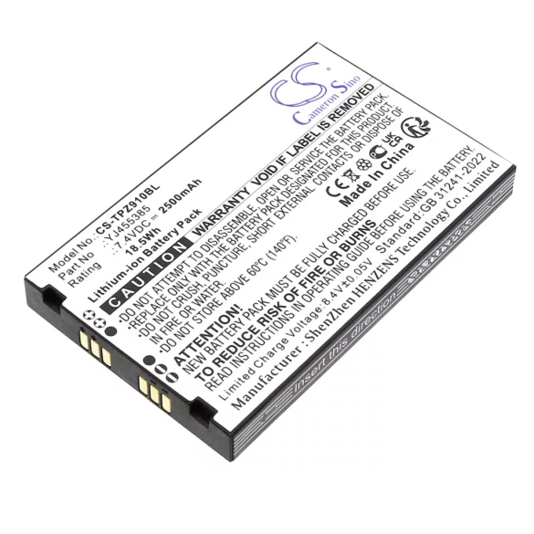 Utángyártott Topwise Fizetési terminál Li-ion akkumulátor 7.4V 2500mAh YJ455385 - CameronSino