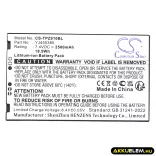 Utángyártott Topwise Fizetési terminál Li-ion akkumulátor 7.4V 2500mAh YJ455385 - CameronSino