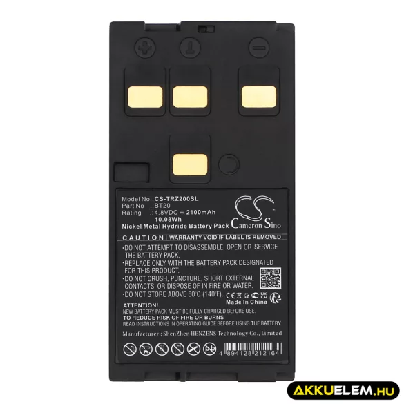 Utángyártott Hi-Target egyéb Ni-MH akkumulátor 4.8V 2100mAh BT20 - CameronSino