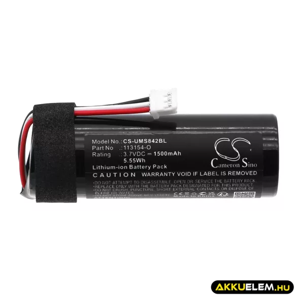 Utángyártott Unitech Vonalkód szkenner Li-ion akkumulátor 3.7V 1500mAh 113154-O, 1400-900014G - CameronSino