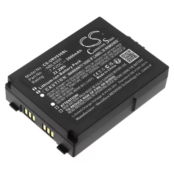 Utángyártott Urovo Vonalkód szkenner Li-ion akkumulátor 7.4V 3000mAh NBL9300 - CameronSino