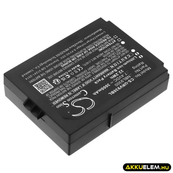 Utángyártott Urovo Vonalkód szkenner Li-ion akkumulátor 7.4V 3000mAh NBL9300 - CameronSino
