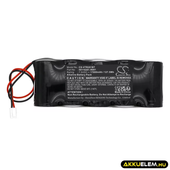 Utángyártott Venitem Riasztó rendszer Alkaline elem 7.5V 17000mAh 50110201.R001 - CameronSino