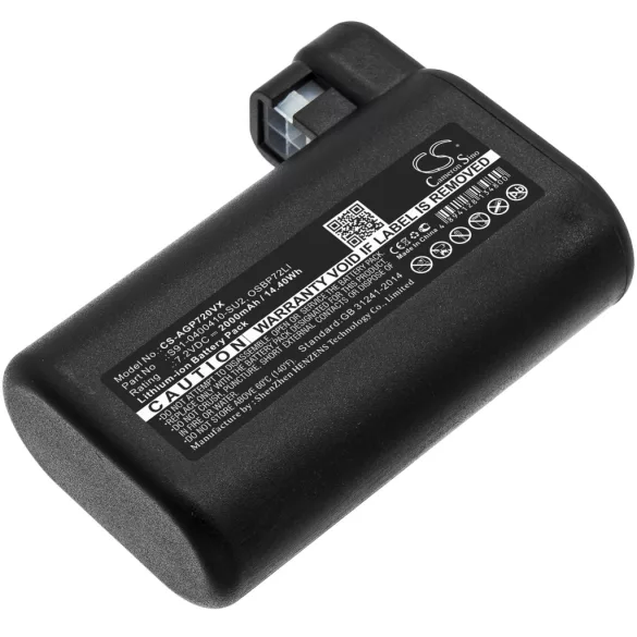 Utángyártott AEG porszívó Li-ion akkumulátor 7.2V 2000mAh OSBP72LI, S91-0400410-SU2 - CameronSino