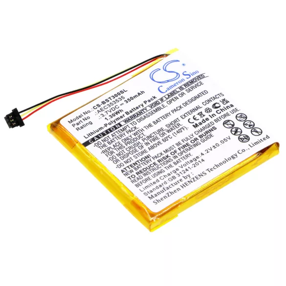 Utángyártott Beats Vezeték nélküli fejhallgató Li-Polymer akkumulátor 3.7V 350mAh AEC353535 - CameronSino