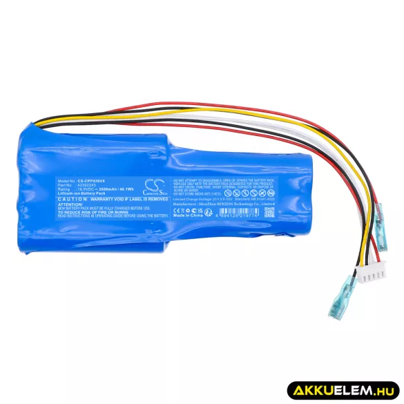 Utángyártott Concept porszívó Li-ion akkumulátor 18.5V 2600mAh 42392243 - CameronSino