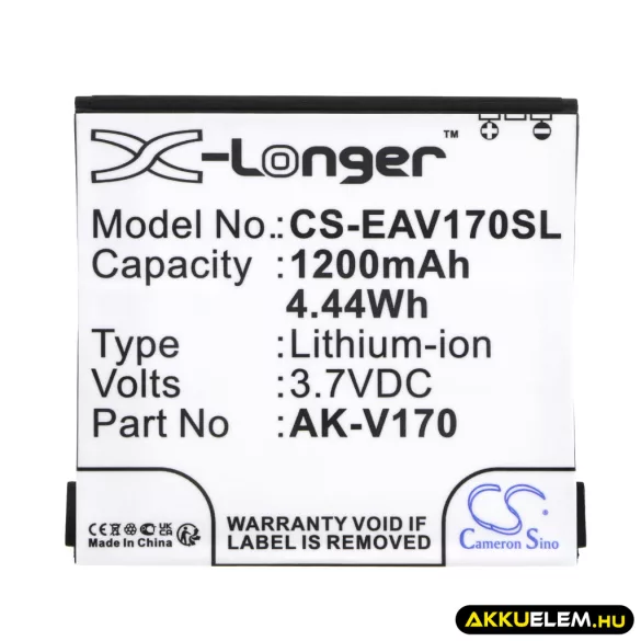 Utángyártott Emporia mobil Li-ion akkumulátor 3.7V 1200mAh AK-V170 - CameronSino