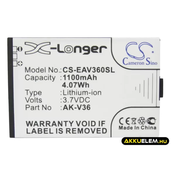 Utángyártott Emporia mobil Li-ion akkumulátor 3.7V 1100mAh AK-V36, AK-V35 - CameronSino