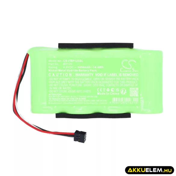 Utángyártott Fluke egyéb Ni-MH akkumulátor 4.8V 3000mAh BP120 - CameronSino