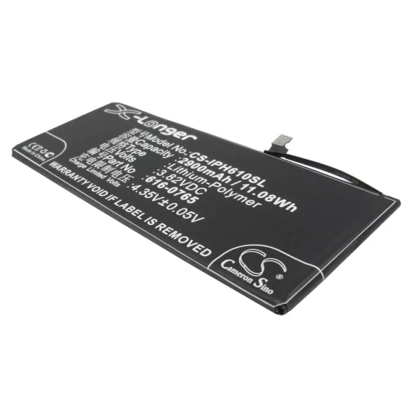 Utángyártott Apple mobil Li-Polymer akkumulátor 3.82V 2900mAh 616-0765, DAK90151 - CameronSino