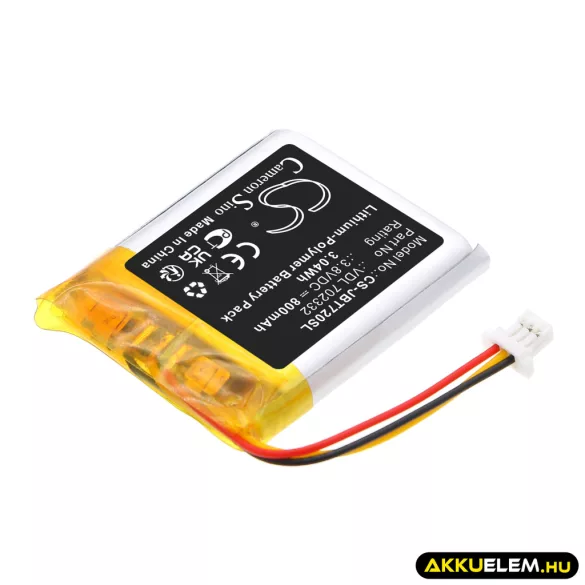 Utángyártott JBL Vezeték nélküli fejhallgató Li-Polymer akkumulátor 3.8V 800mAh VDL 702332 - CameronSino