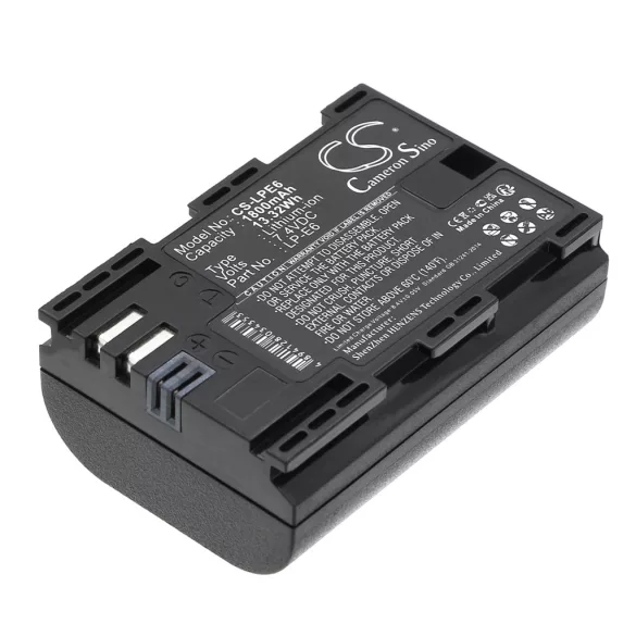 Utángyártott Canon Kamera Li-ion akkumulátor 7.4V 1800mAh LP-E6N, LP-E6NH - CameronSino