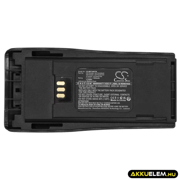 Utángyártott Motorola adó-vevő rádió Li-ion akkumulátor 7.2V 1800mAh NNTN4496, NNTN4496AR - CameronSino