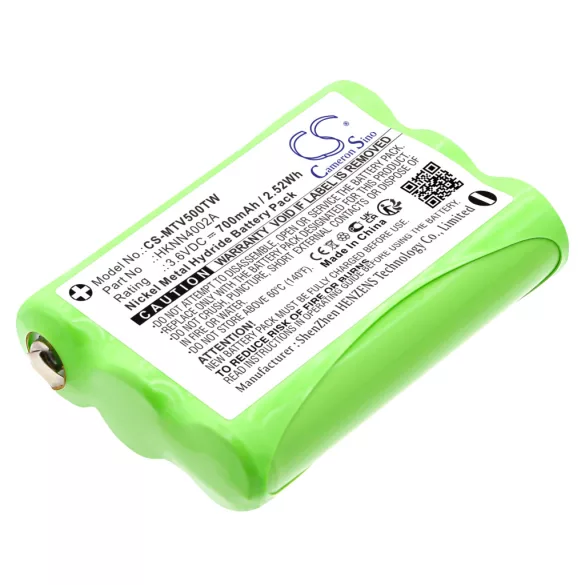 Utángyártott Motorola adó-vevő rádió Ni-MH akkumulátor 3.6V 700mAh 4002A, 53615 - CameronSino