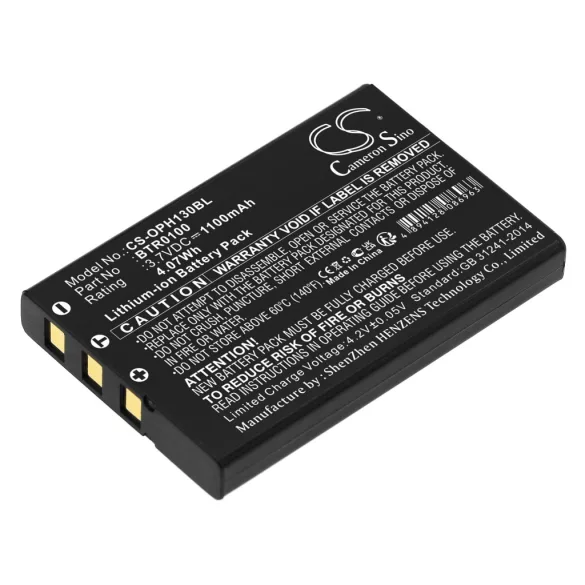 Utángyártott Keyence Vonalkód szkenner Li-ion akkumulátor 3.7V 1100mAh BT-B60, BT-B10 - CameronSino