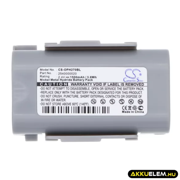Utángyártott Opticon Vonalkód szkenner Ni-MH akkumulátor 2.4V 1500mAh 2540000020 - CameronSino