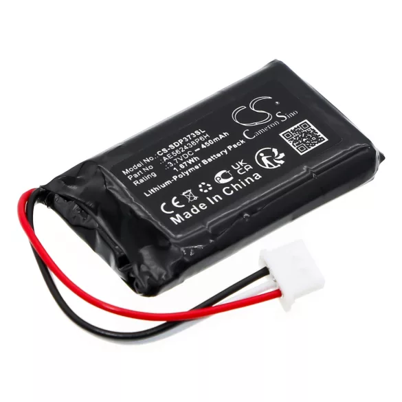 Utángyártott Dogtra Kutyanyakörv Li-Polymer akkumulátor 3.7V 450mAh AE562438P6H, BP37T3P - CameronSino