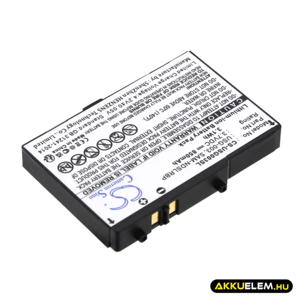 Utángyártott Nintendo Játékkonzol Li-ion akkumulátor 3.7V 850mAh USG-003, USG-001 - CameronSino