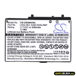 Utángyártott Nintendo Játékkonzol Li-ion akkumulátor 3.7V 850mAh USG-003, USG-001 - CameronSino