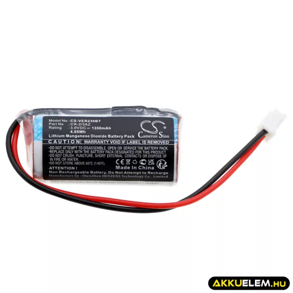 Utángyártott Verisure Riasztó rendszer Li-MnO2 elem 3V 1350mAh CR-2/3AZ - CameronSino