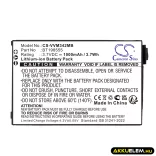 Utángyártott V Tech Babafigyelő Li-ion akkumulátor 3.7V 1000mAh BT198555, BT298555 - CameronSino