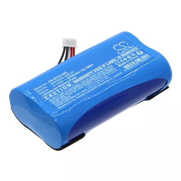 Utángyártott Eufy biztonsági kamera Li-ion akkumulátor 3.7V 6700mAh SW18650 34M 2P - CameronSino