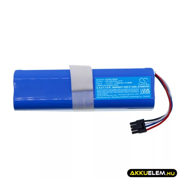 Utángyártott Lifero porszívó Li-ion akkumulátor 14.4V 5200mAh - CameronSino