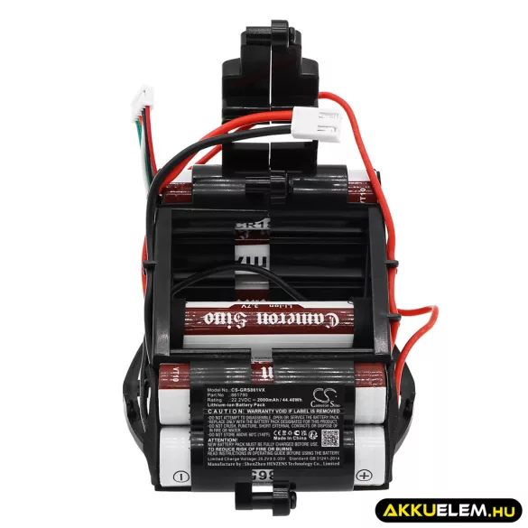Utángyártott Gorenje porszívó Li-ion akkumulátor 22.2V 2000mAh 861790 - CameronSino