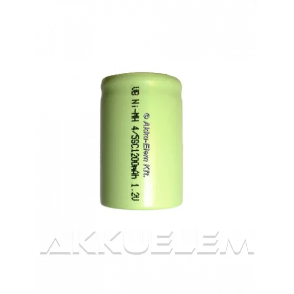 1200mAh 4/5 Sub-C ipari akkumulátorcella Ni-MH