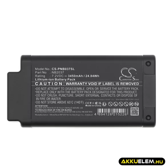 Utángyártott Olympus egyéb Li-ion akkumulátor 7.2V 3450mAh 003-003988-01, BATT-10025 - CameronSino