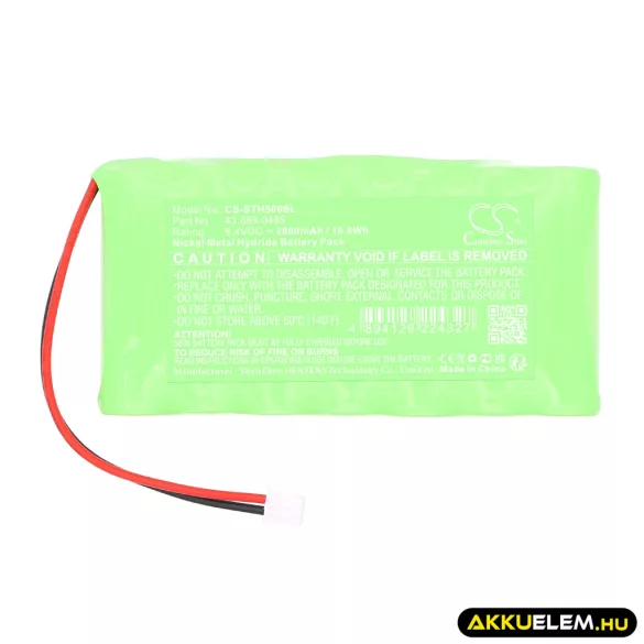 Utángyártott Sauter egyéb Ni-MH akkumulátor 8.4V 2000mAh 43.889.0485 - CameronSino