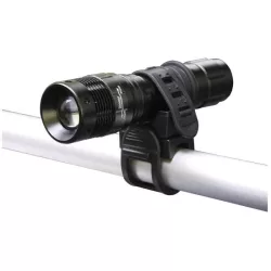   P3839 3W fókuszálható LED fém kézilámpa kerékpár tartóval