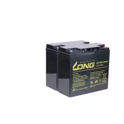 E-kerékpár akkucsomag 24V = 2 * 12V 22Ah Long WP22-12NE