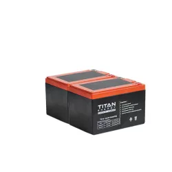   E-kerékpár akkucsomag 24V = 2 * 12V 14Ah TitanEnergy 6-DZM-14 Csavaros