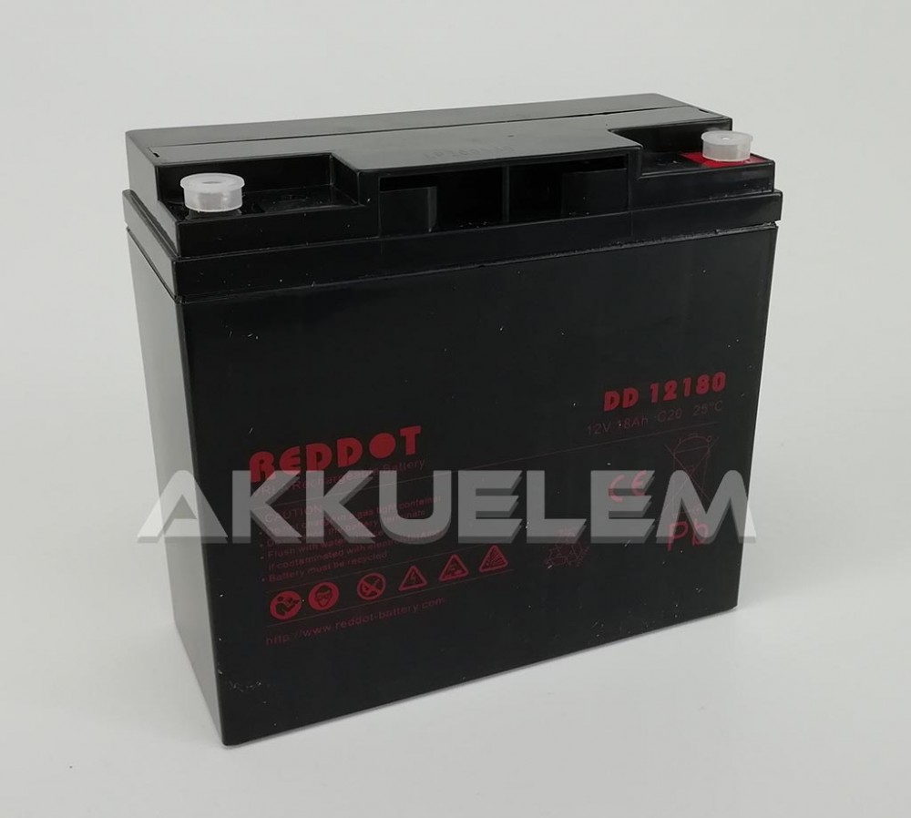 REDDOT 12V 18AH zselés akkumulátor