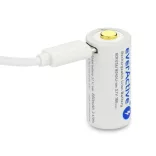 everActive 16340 3,7V 700mAh li-ion akkumulátor micro USB bemenettel