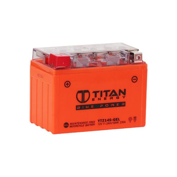 Titan Energy Bike Power YTZ14S-GEL 12V 11,2Ah 230Ah motorkerékpár akkumulátor BAL+