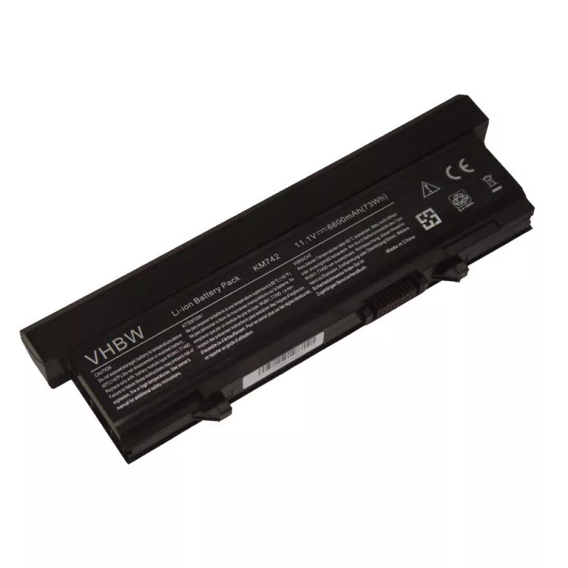   Dell E5400 E410 E5500 / KM742 11,1V 6600mAh utángyártott  akkumulátor
