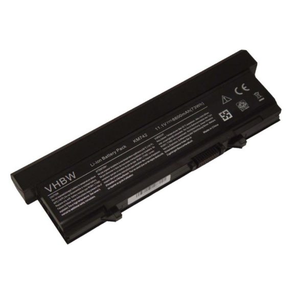 Dell E5400 E410 E5500 / KM742 11,1V 6600mAh utángyártott  akkumulátor