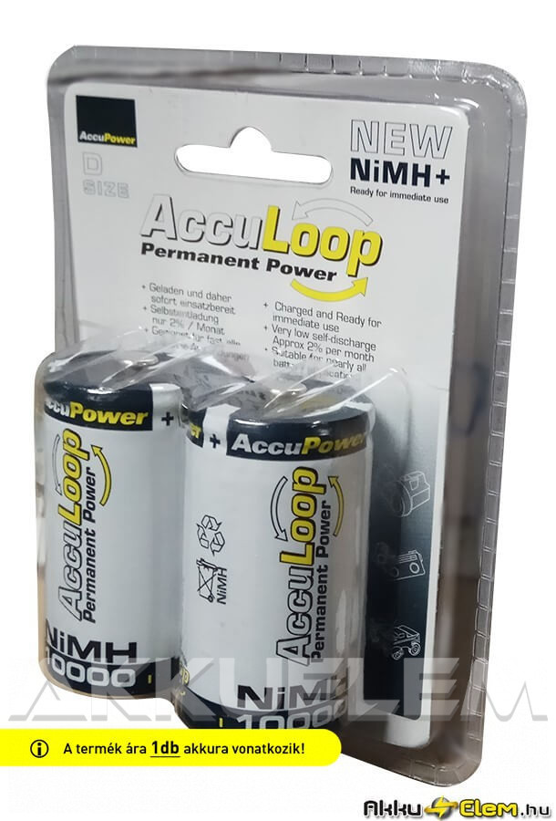 AccuPower AccuLoop 10000mAh D akku NiMh