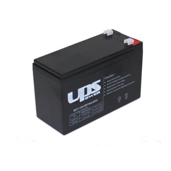 UPS Power 12V 7Ah zselés akkumulátor (MC7-12)
