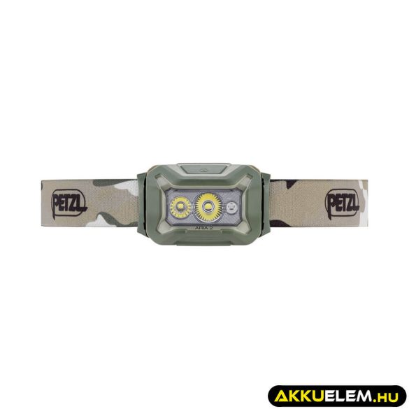 PETZL ARIA 2 CAMO fejlámpa RGB 450lum 3*LR03